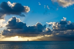 Blue sky over Molokai