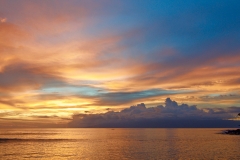 Sepia sky over Molokai